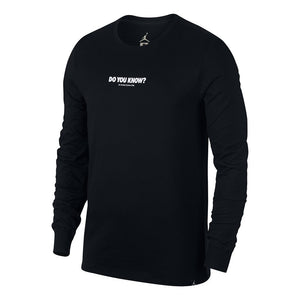 Nike Air Jordan AJ 3 CNXN 3 Longsleeve Shirt (Schwarz / Weiß)  - Allike Store