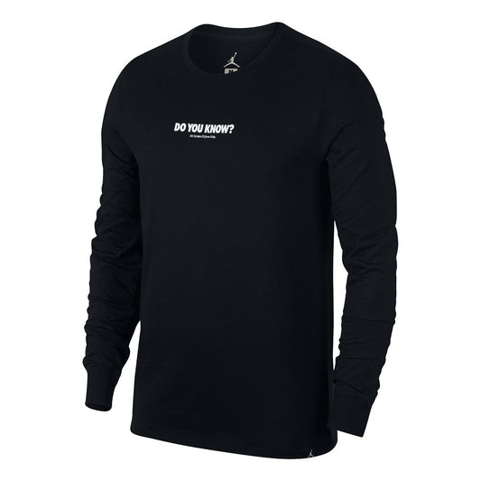 Nike Air Jordan AJ 3 CNXN 3 Longsleeve Shirt (Schwarz / Weiß)  - Allike Store