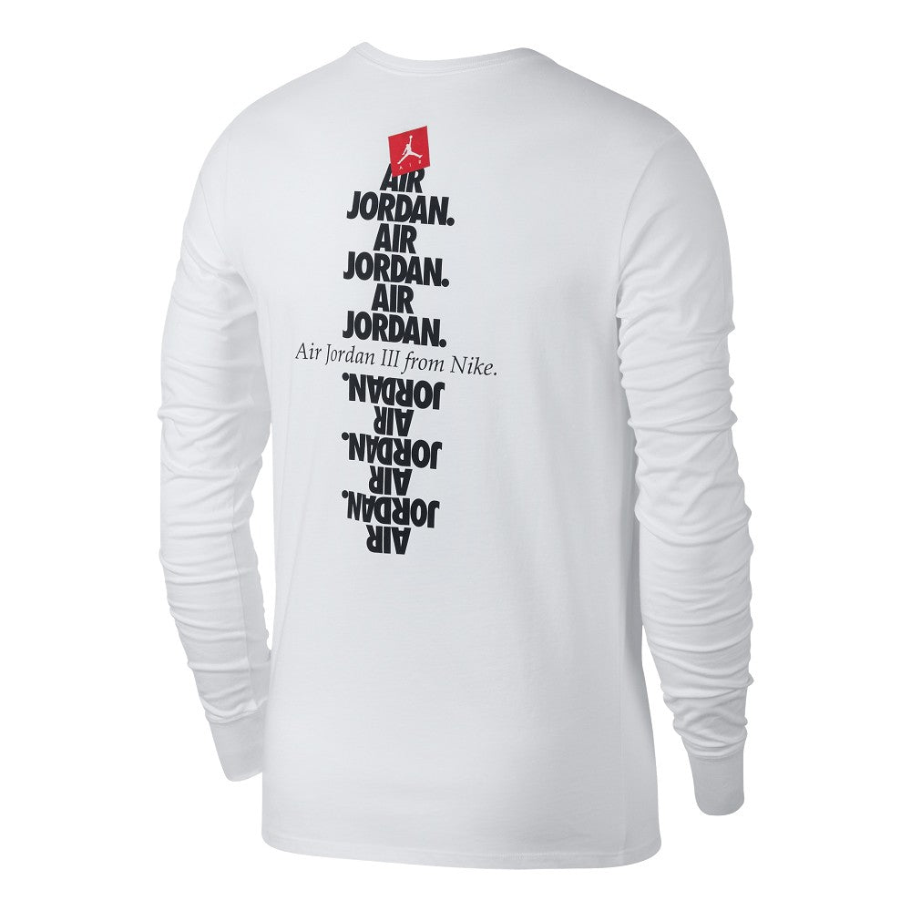 Nike Air Jordan AJ 3 CNXN 3 Longsleeve Shirt (Weiß / Schwarz)  - Allike Store