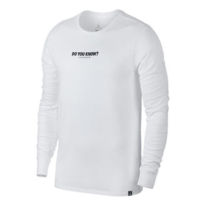 Nike Air Jordan AJ 3 CNXN 3 Longsleeve Shirt (Weiß / Schwarz)  - Allike Store
