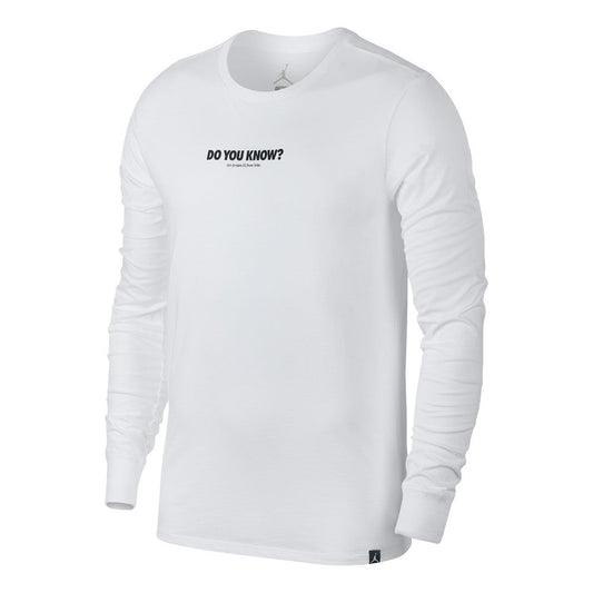 Nike Air Jordan AJ 3 CNXN 3 Longsleeve Shirt (Weiß / Schwarz)  - Allike Store