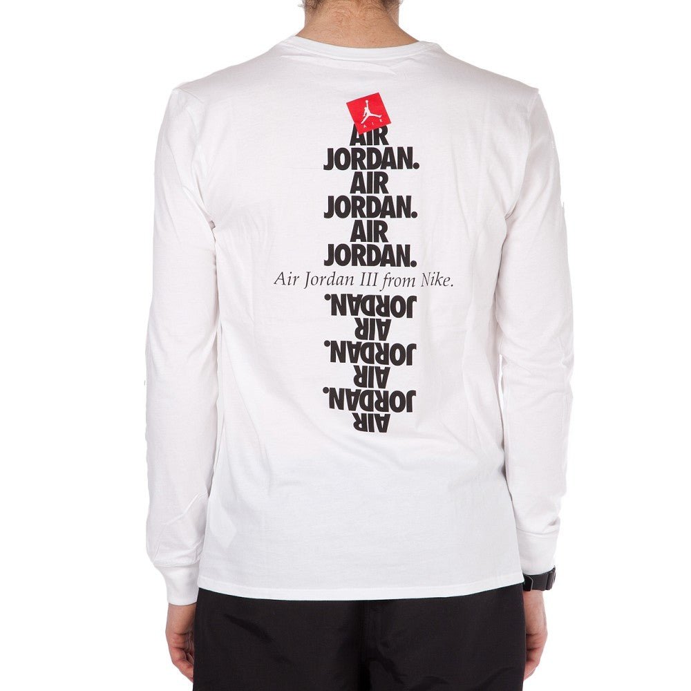 Nike Air Jordan AJ 3 CNXN 3 Longsleeve Shirt (Weiß / Schwarz)  - Allike Store