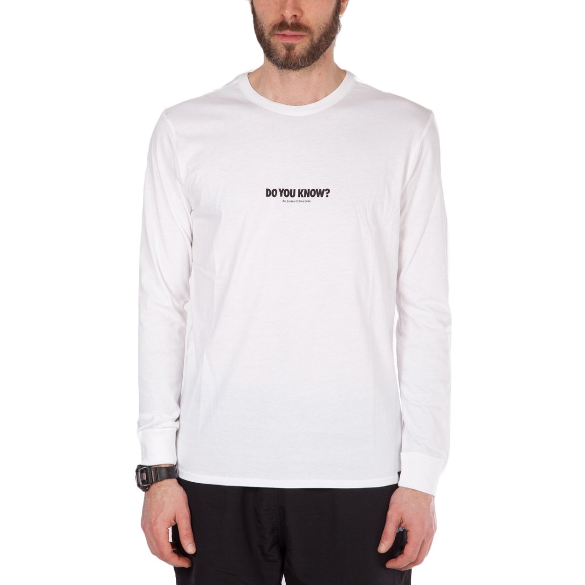 Nike Air Jordan AJ 3 CNXN 3 Longsleeve Shirt (Weiß / Schwarz)  - Allike Store
