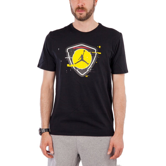 Nike Air Jordan Sportswear T-Shirt 'Last Shot' (Schwarz / Gelb)  - Allike Store