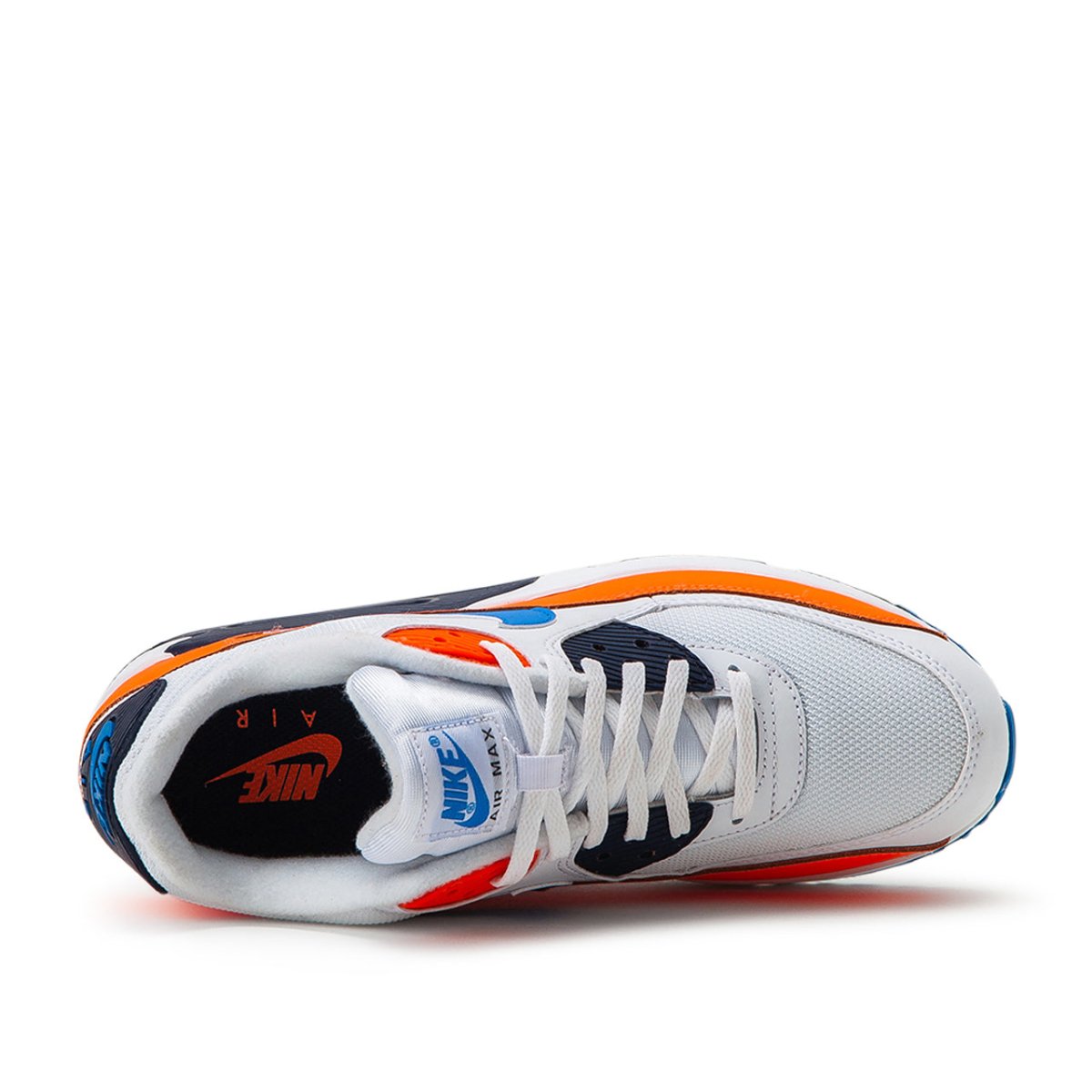 Air max 90 essential (white / outlet photo blue - total orange)