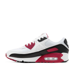 Nike Air Max 90 (Weiß / Schwarz / Bordeaux)  - Allike Store