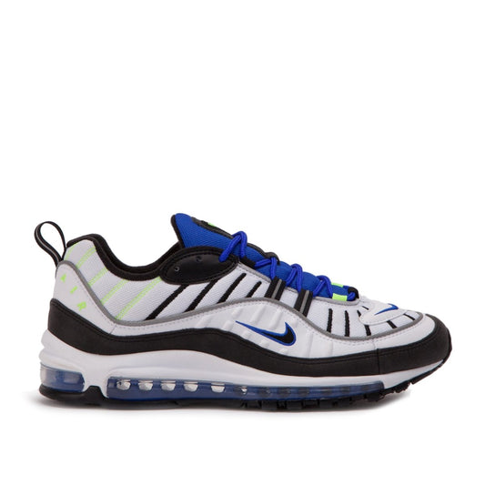 Nike Air Max 98 'Sprite' (Weiß / Schwarz / Blau / Volt)  - Allike Store