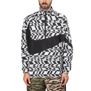 Nike AOP Swoosh Woven Halfzip Jacket (weiß / schwarz)  - Allike Store