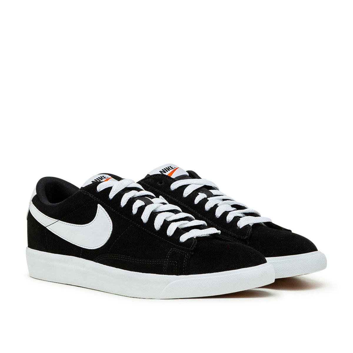 Nike Blazer Low Premium Vintage Suede Schwarz WeiB 538402 004 Allike Store