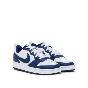 Nike Court Borough Low 2 (GS) (Weiß / Navy)  - Allike Store