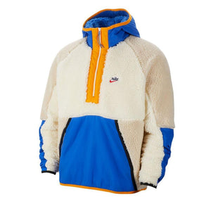 Nike Fleece Anorak (Beige / Blau)  - Allike Store