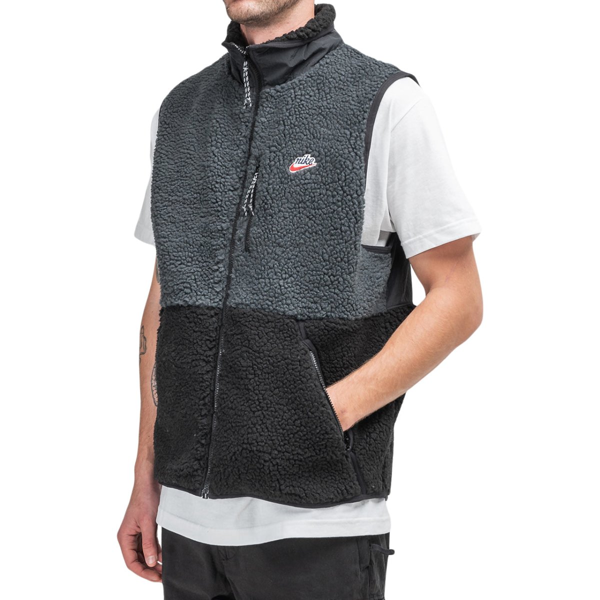 Nike Fleece Vest (Schwarz / Grau)  - Allike Store