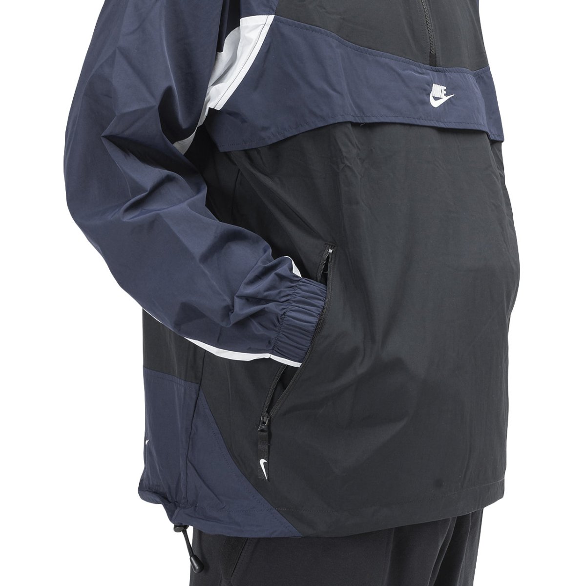 Nike Hooded Woven Jacket (Schwarz / Navy)  - Allike Store