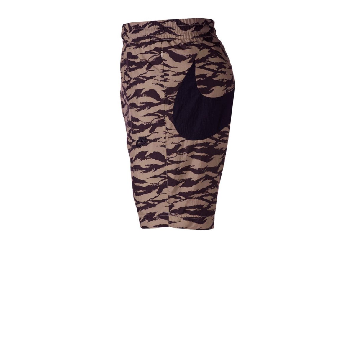 Nike NSW Printed Swoosh Woven Shorts (Khaki / Schwarz)  - Allike Store