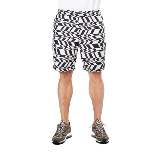 Nike NSW Printed Swoosh Woven Shorts (Weiß / Schwarz)  - Allike Store