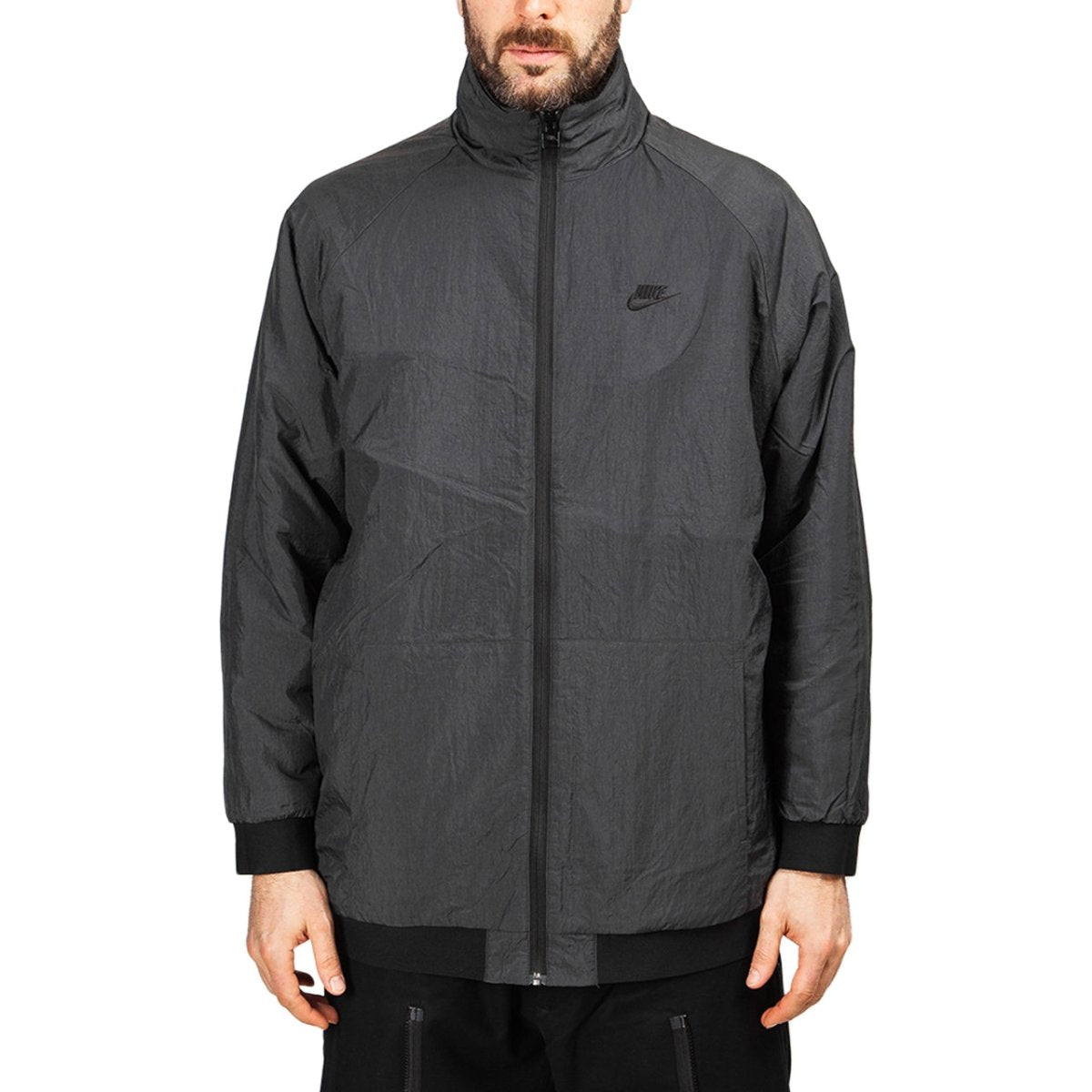 Nike NSW Reversible Swoosh Fullzip Jacket (Schwarz / Grau)  - Allike Store