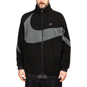 Nike NSW Reversible Swoosh Fullzip Jacket (Schwarz / Grau)  - Allike Store