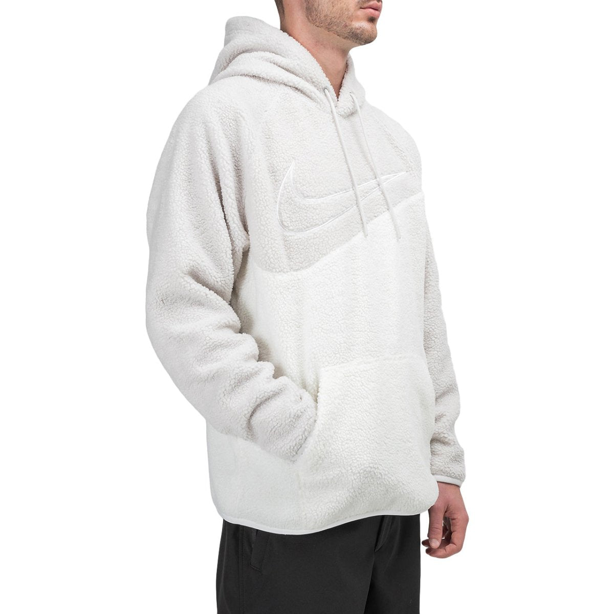 Nike NSW Sherpa Swoosh Hoodie (Weiß)  - Allike Store