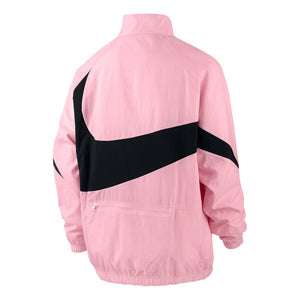 Nike NSW Swoosh Woven Halfzip Jacket (Pink / Black)  - Allike Store