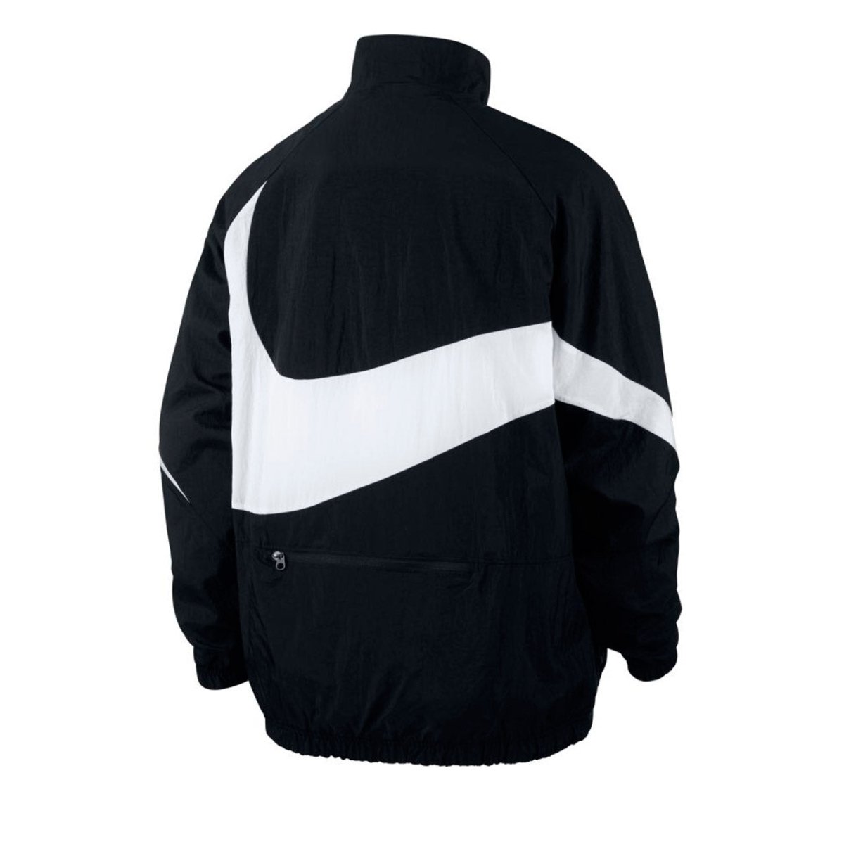Nike NSW Swoosh Woven Halfzip Jacket (Schwarz / Weiß)  - Allike Store