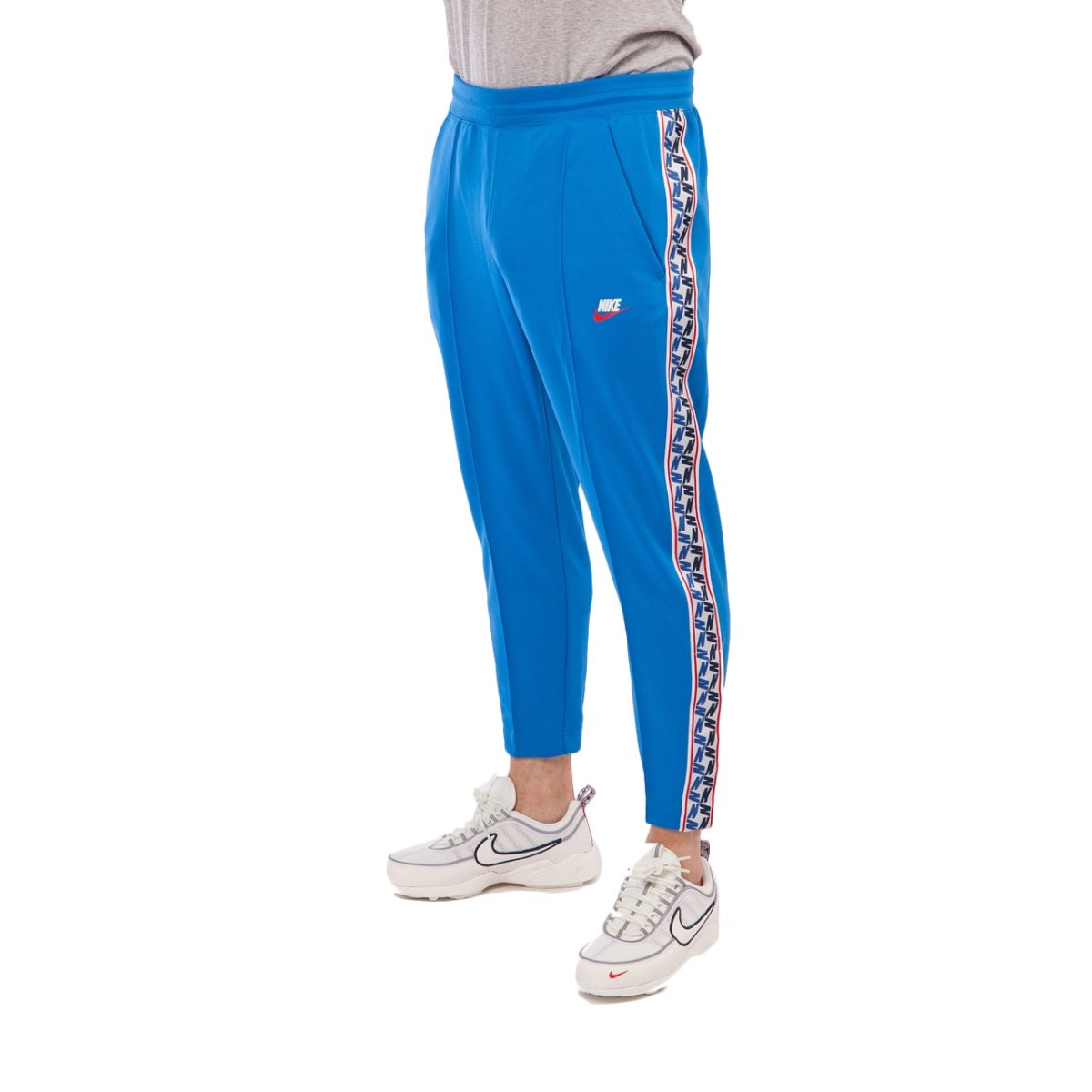 Nike NSW Taped Poly Pants (Blau / Weiß)  - Allike Store