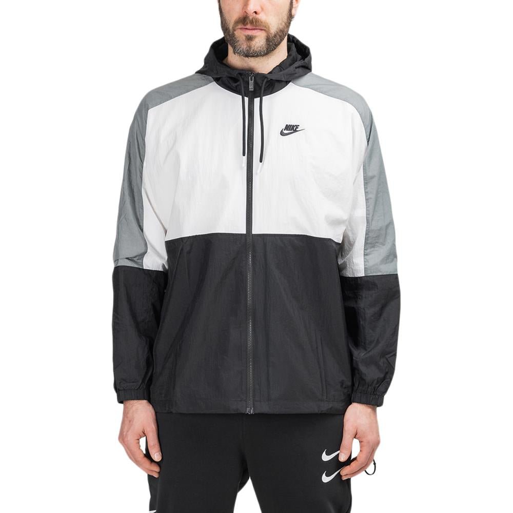 Nike Retro Woven Jacket (Schwarz / Weiß / Grau)  - Allike Store
