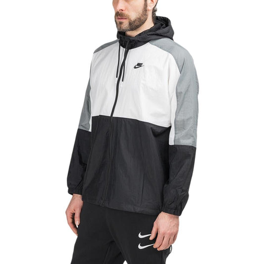 Nike Retro Woven Jacket (Schwarz / Weiß / Grau)  - Allike Store