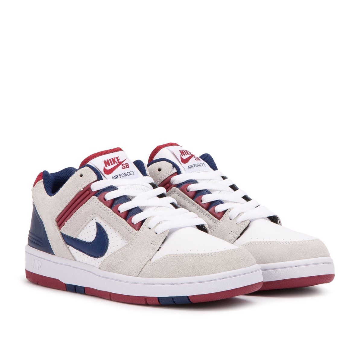 Nike SB - Air Force II Low (Weiß / Blau / Rot)  - Allike Store