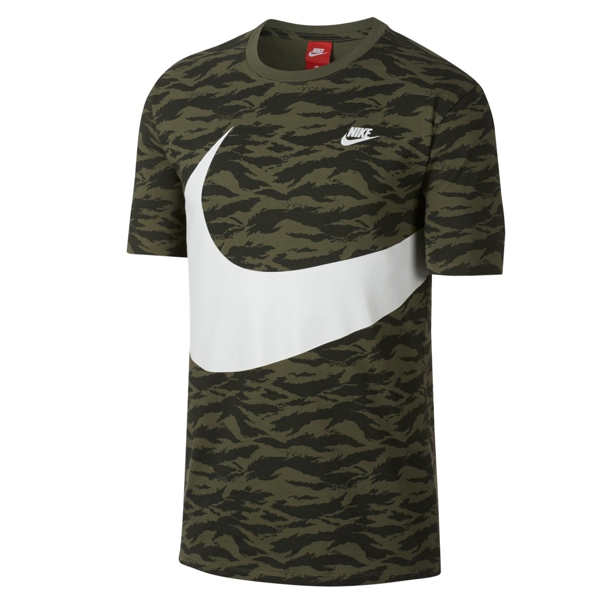 Nike Sportswear T-Shirt (Oliv / Weiß)  - Allike Store