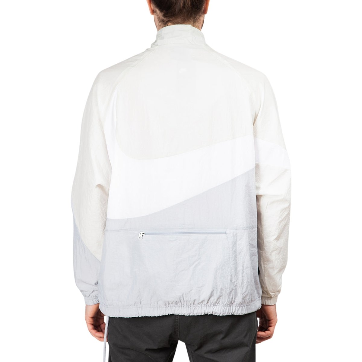 Nike Swoosh Woven Halfzip Jacket (Grau / Weiß / Beige)  - Allike Store