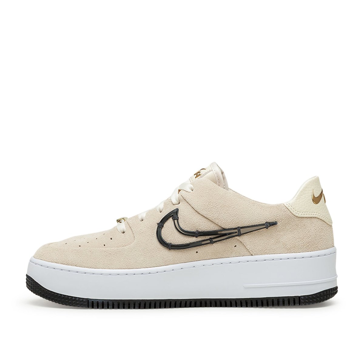 Nike WMNS Air Force 1 Sage Low LX (Beige / Weiß / Schwarz)  - Allike Store