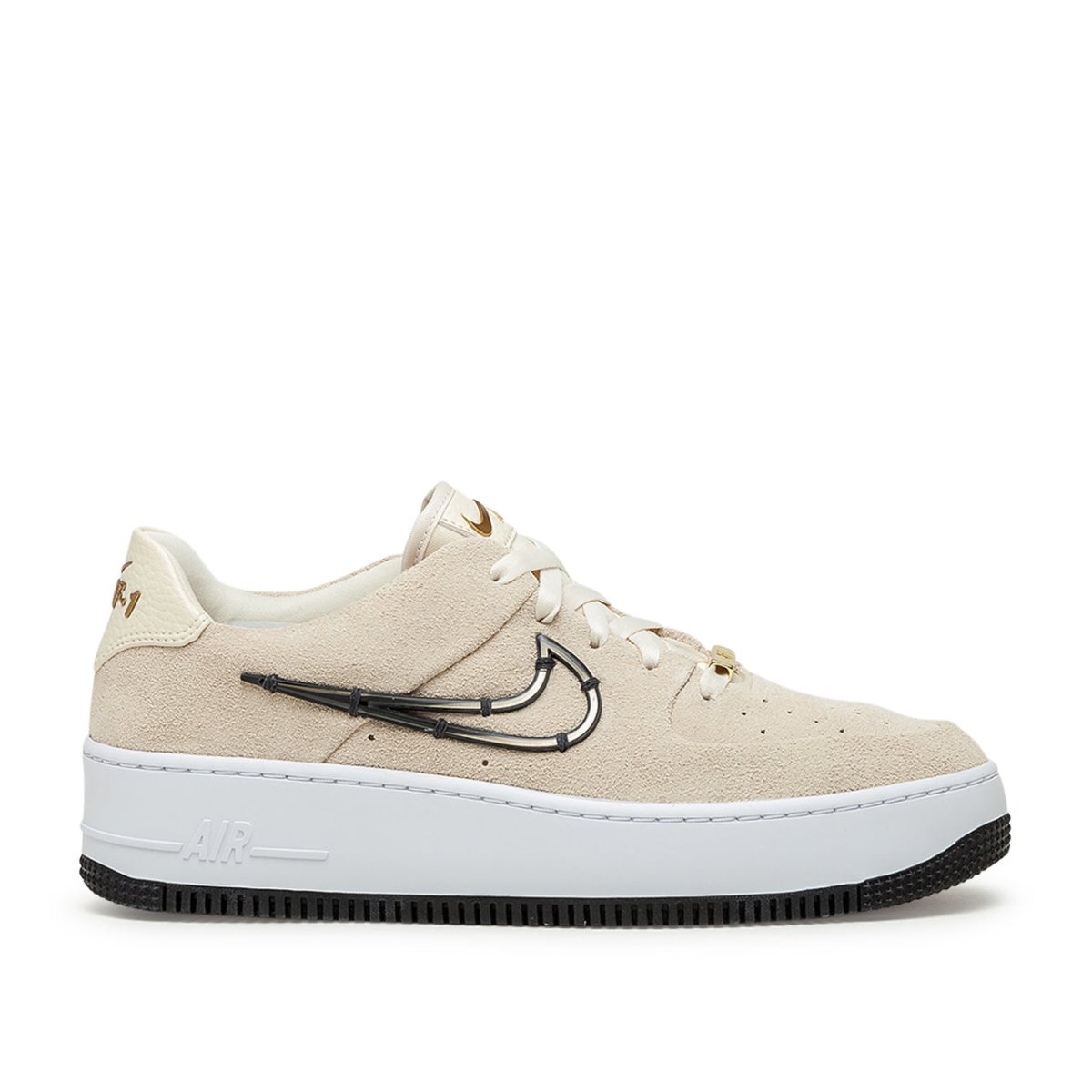 Nike WMNS Air Force 1 Sage Low LX (Beige / Weiß / Schwarz)  - Allike Store