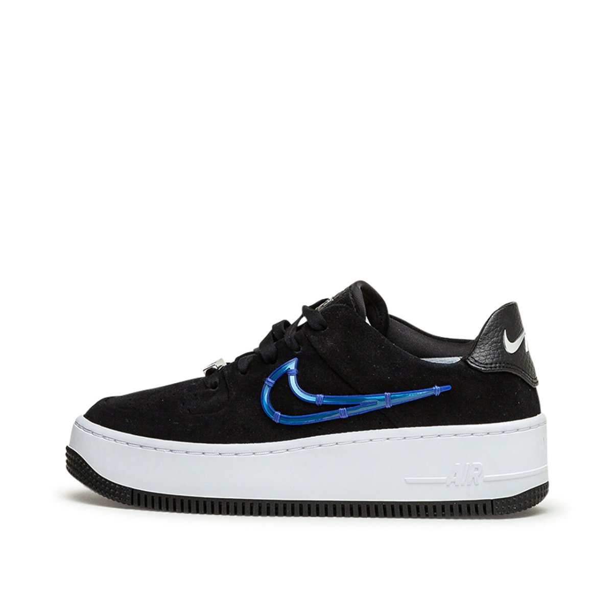 Nike WMNS Air Force 1 Sage Low LX (Schwarz / Weiß / Blau)  - Allike Store