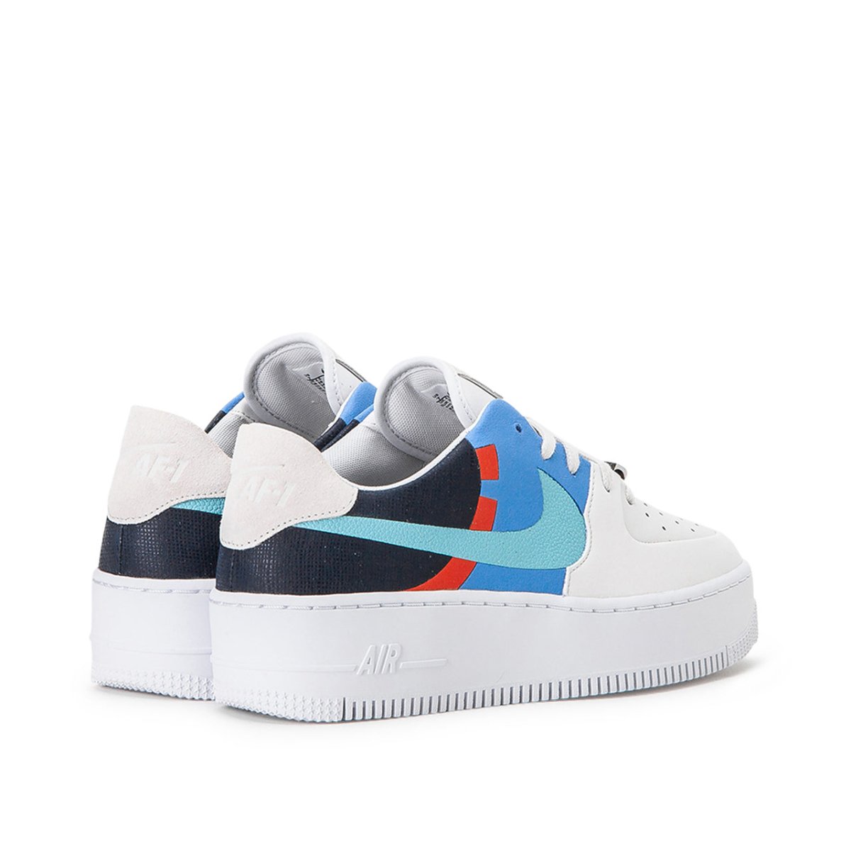 Nike WMNS Air Force 1 Sage Low LX (Weiß / Blau / Navy)  - Allike Store