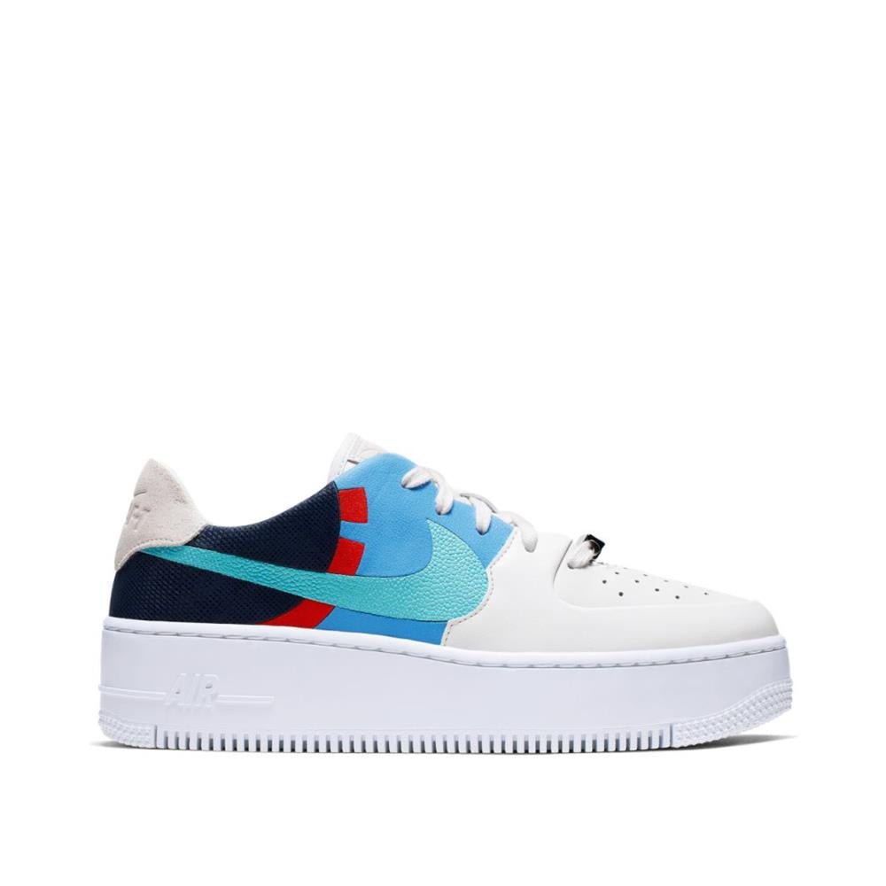 Nike WMNS Air Force 1 Sage Low LX (Weiß / Blau / Navy)  - Allike Store