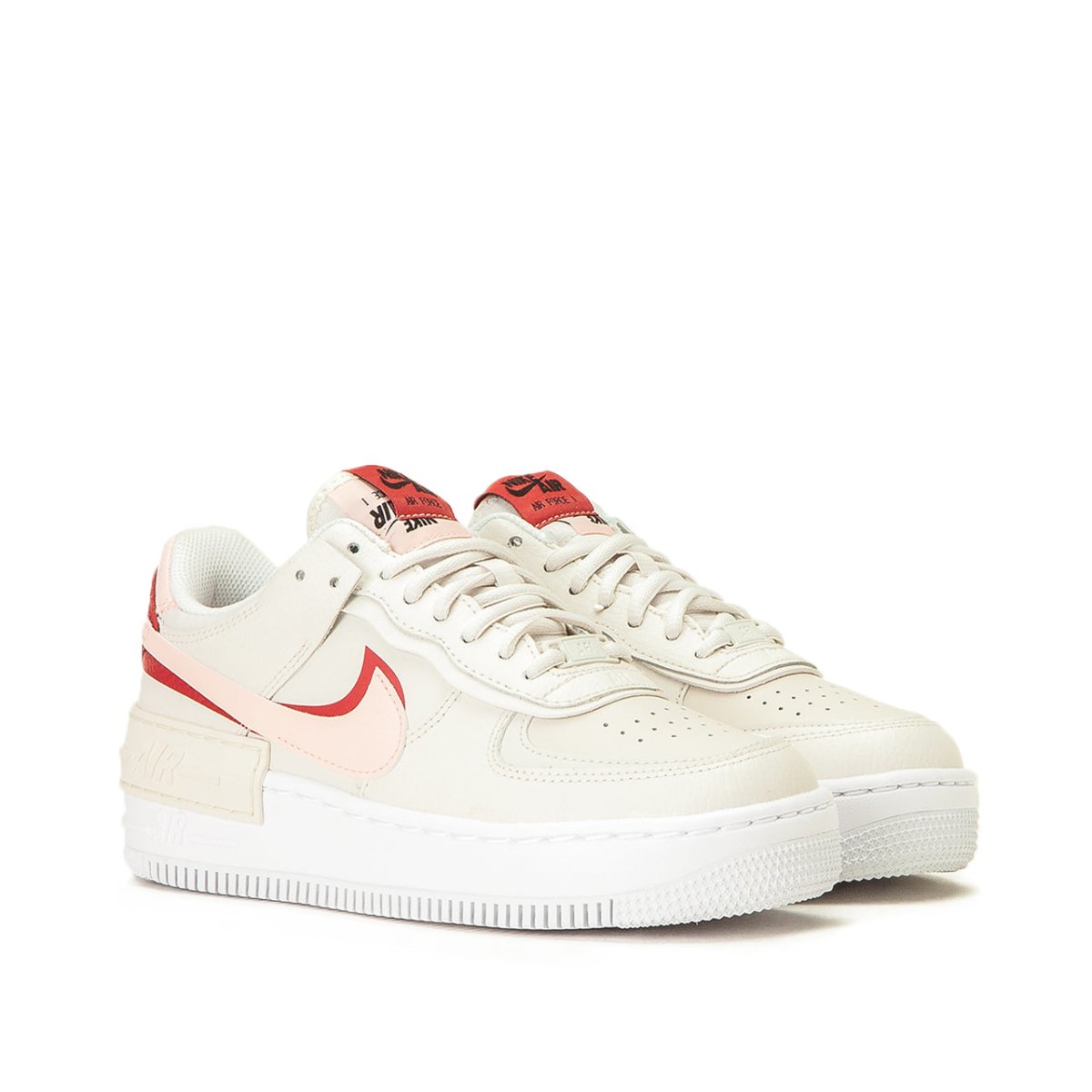 Nike WMNS Air Force 1 'Shadow' (Weiß / Rot)  - Allike Store