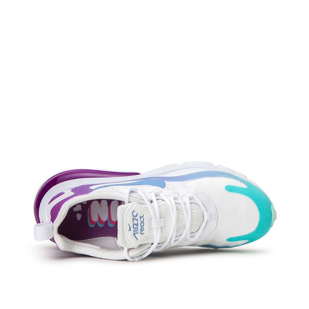 Nike WMNS Air Max 270 React White Blue Purple AT6174 102 Allike Store