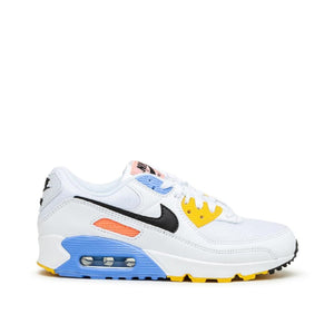 Nike WMNS Air Max 90 (Weiß / Blau / Gelb)  - Allike Store