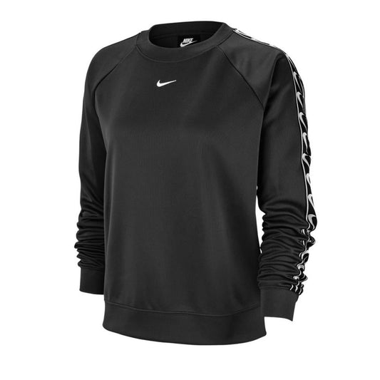 Nike WMNS Logo Crewneck (Schwarz / Weiß)  - Allike Store