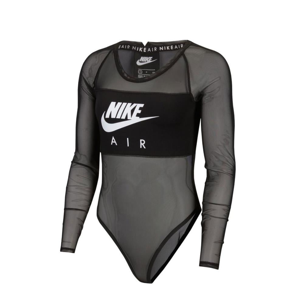 NEW Nike Air Womens Thong Bodysuit Stretch Tight Fit Black CU5548-010 Sz  Medium
