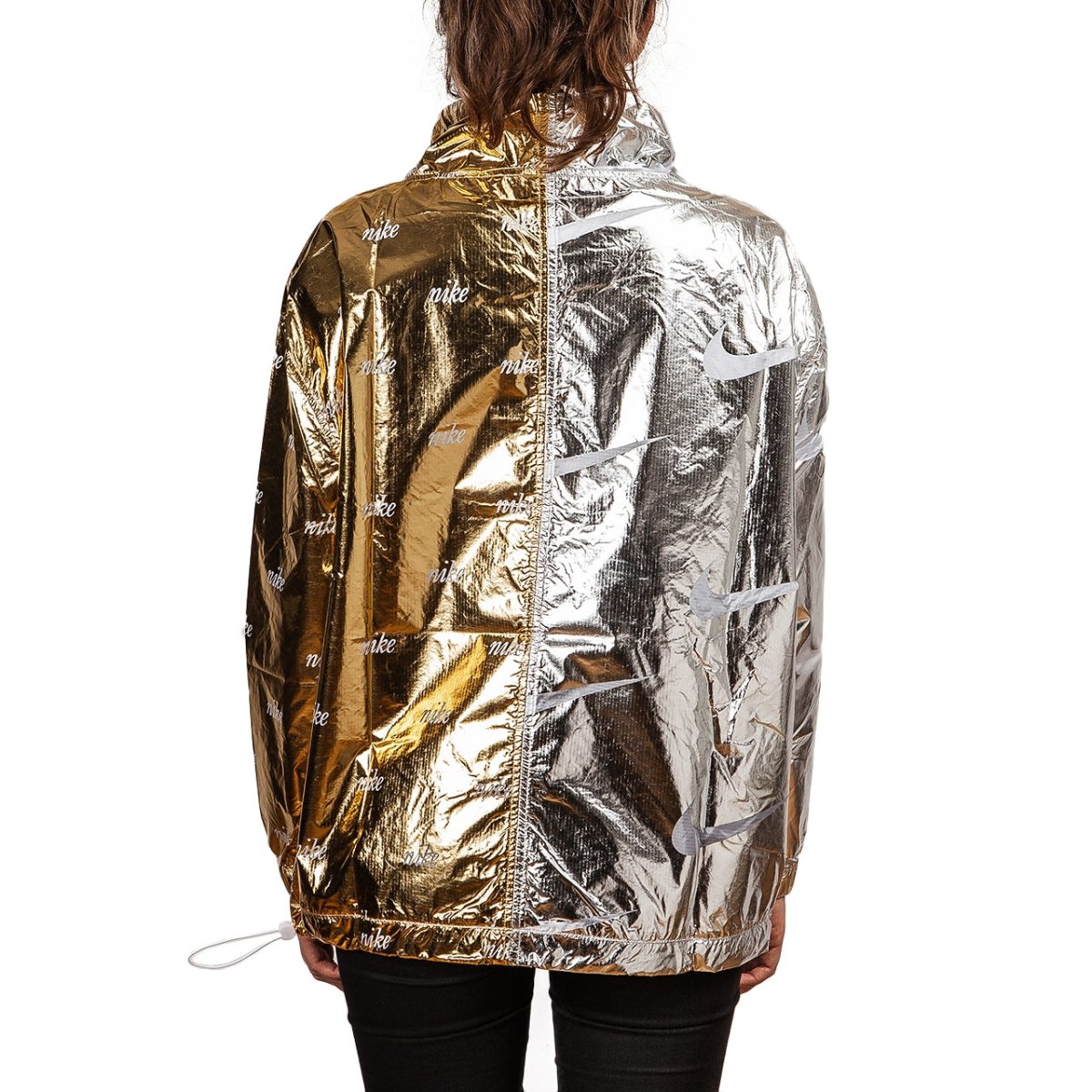 Nike silver and gold jacket Clearance