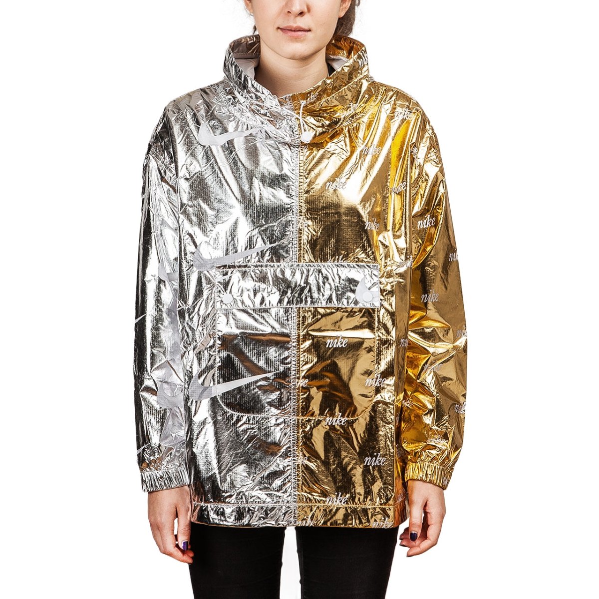 Nike silver and gold jacket Clearance