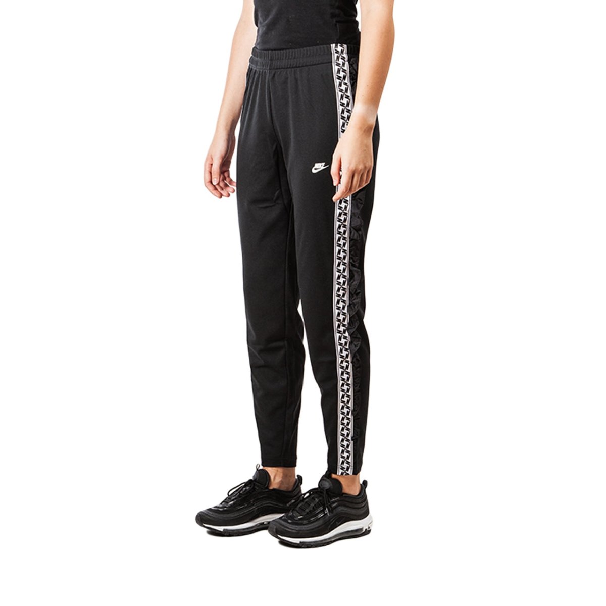 Nike WMNS NSW Taped Poly Pant (Schwarz)  - Allike Store
