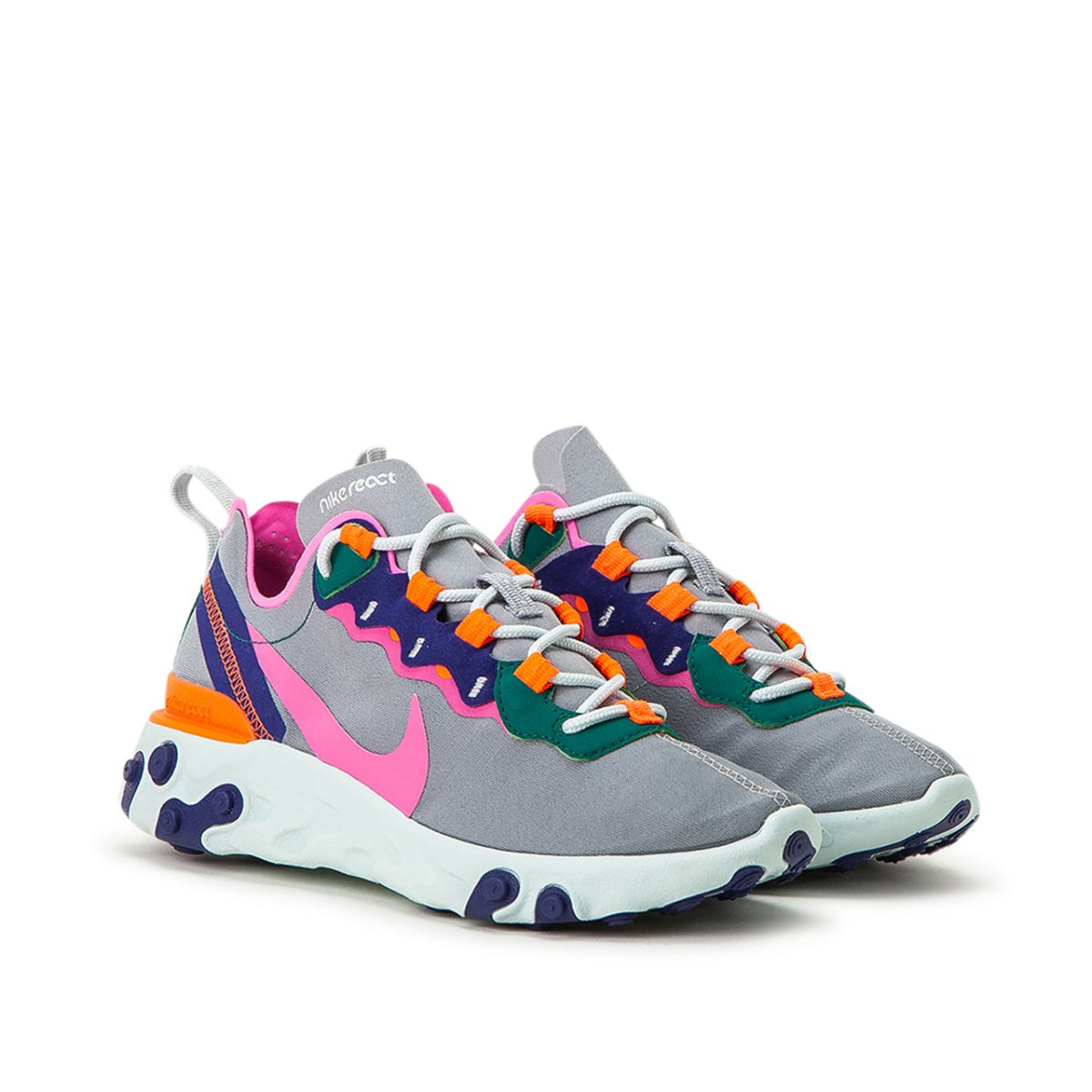 Nike WMNS React Element 55 (Grau / Fuchsia)  - Allike Store