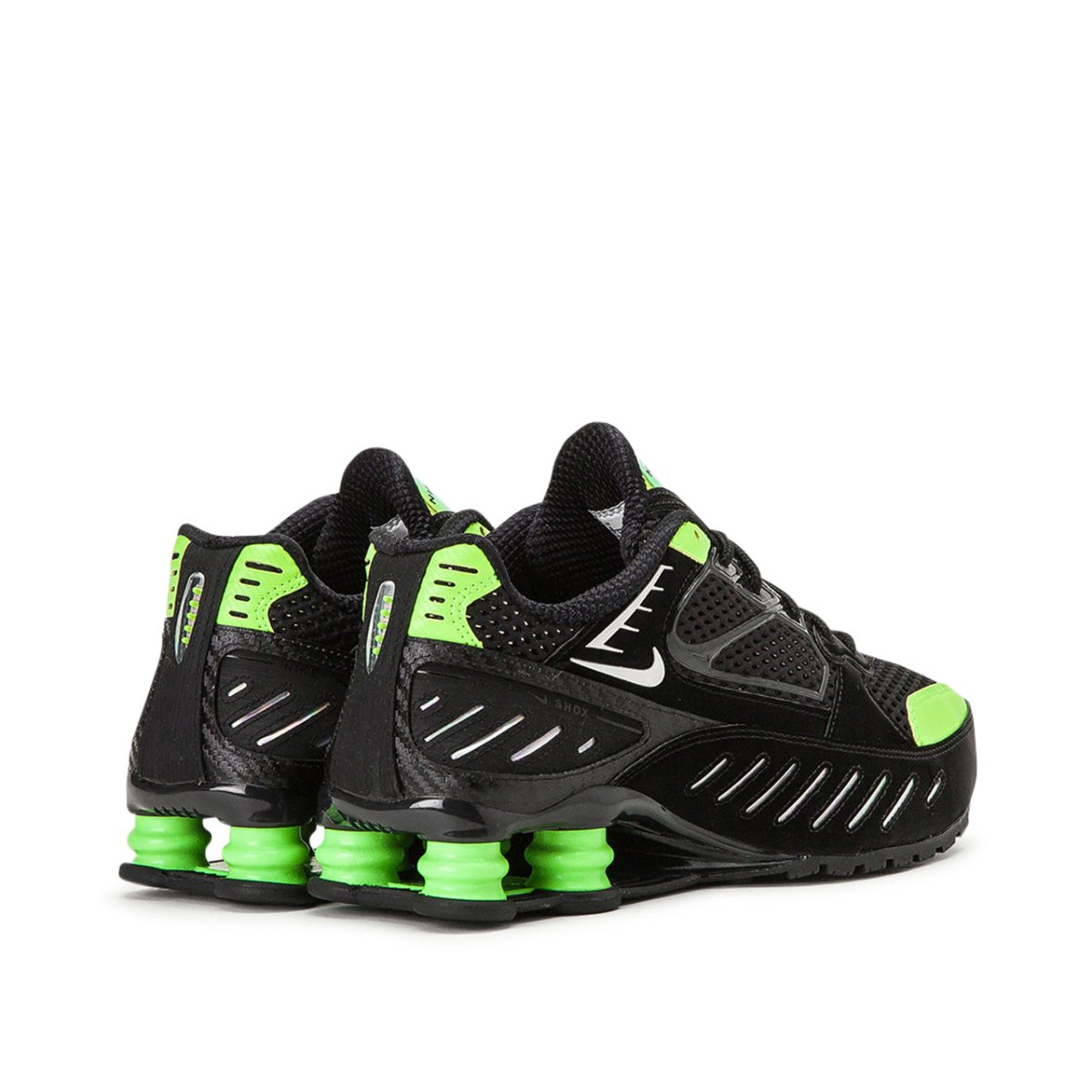 Black and green nike shox on sale