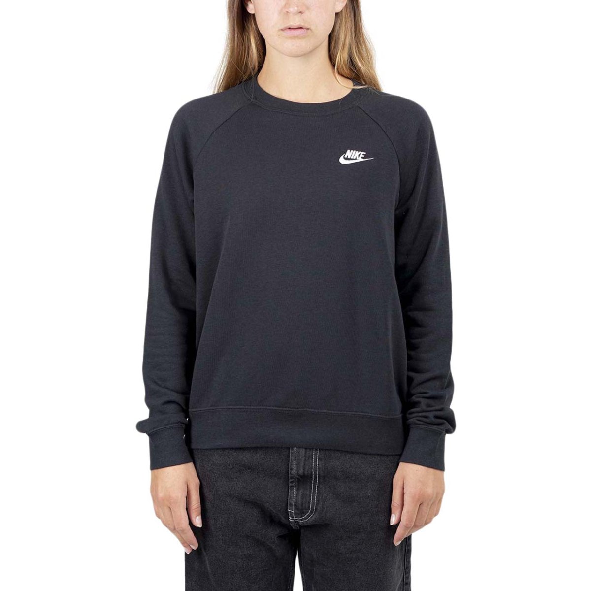 Nike WMNS Sportswear Essential Fleece Shirt (Schwarz)  - Allike Store