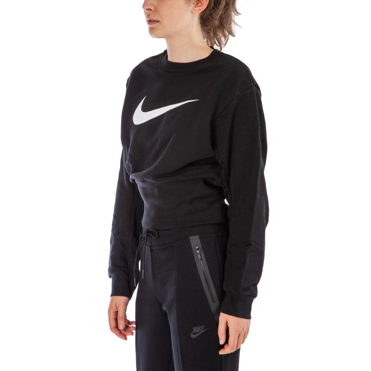 Nike WMNS Sportswear Swoosh Crewneck (Schwarz)  - Allike Store