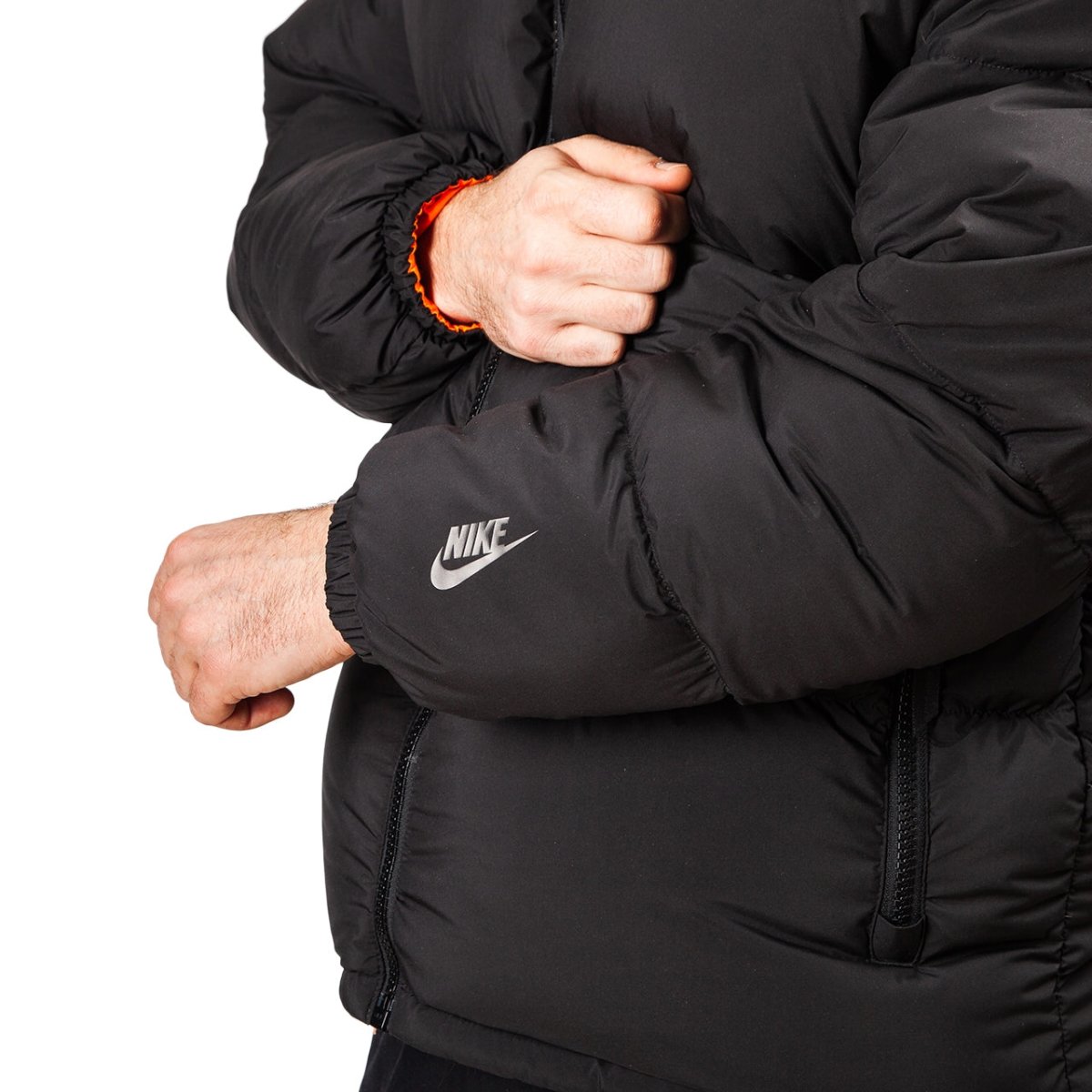NikeLab NRG Reversible Puffer Jacket (Schwarz / Orange)  - Allike Store