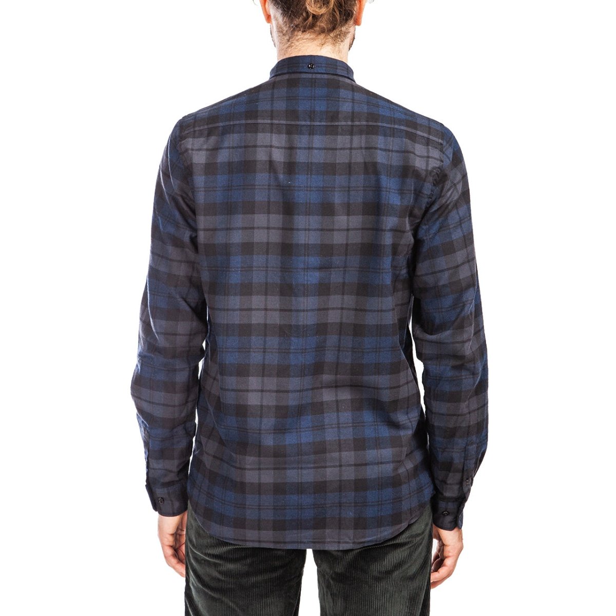 Norse Projects Anton Flannel Check (Dunkelblau)  - Allike Store