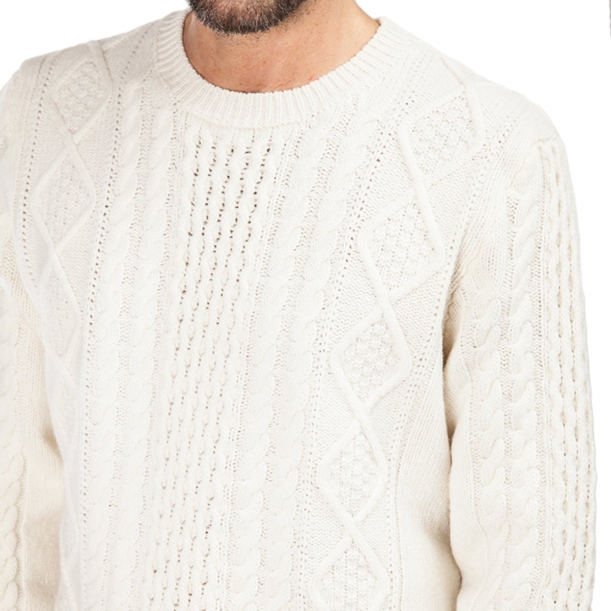Norse Projects Arild Cable Knit (Ecru) N45-0390-0957
